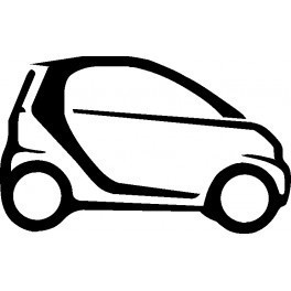 Autocolante com silhueta Smart 2