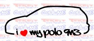 Autocolante - I Love my Polo 9n3