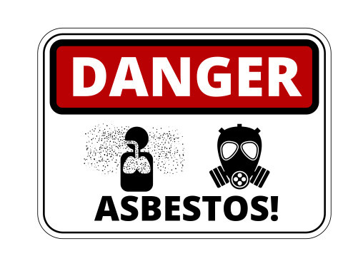 Autocolante Impresso - Danger - ASBESTOS