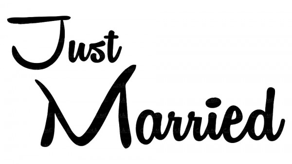 Autocolante - Just Married