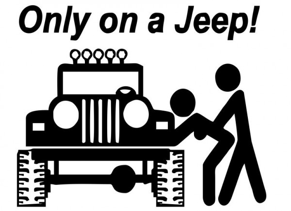 Autocolante - Only On A Jeep