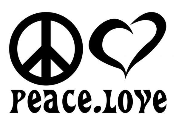 Autocolante - Peace Love