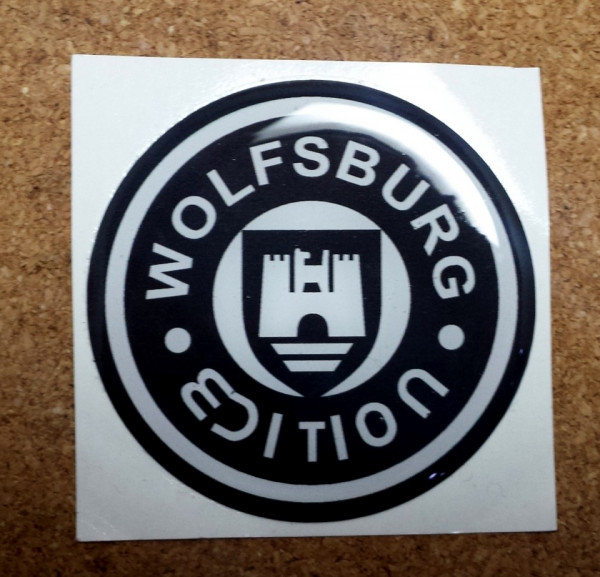 Autocolante Resinado 3D com Wolfsburg Edtion - 45mm