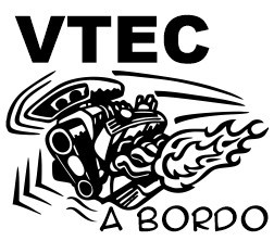 Autocolante - VTEC a bordo