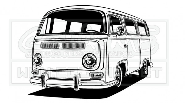 Autocolante - VW Kombi Van