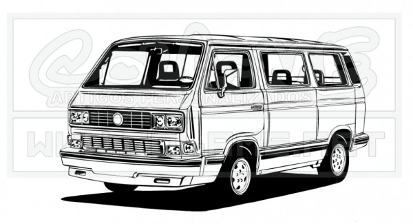 Autocolante - VW Transporter T3