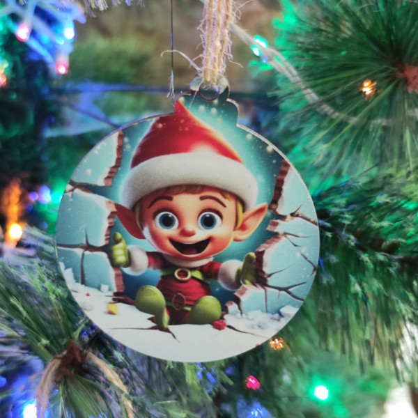 Bola Colorida para árvore de Natal - Duende