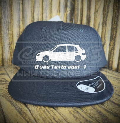 Boné - Modelo pala recta / CAP - Citroen Saxo - 5 Portas - Lateral