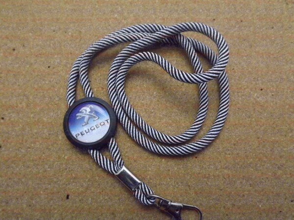 Fita Porta Chaves (lanyard) de Pescoço Ajustável para Peugeot