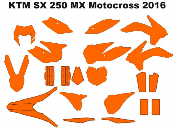 Honda CR 125 250 MX Motocross 2000 2001 Graphics Template