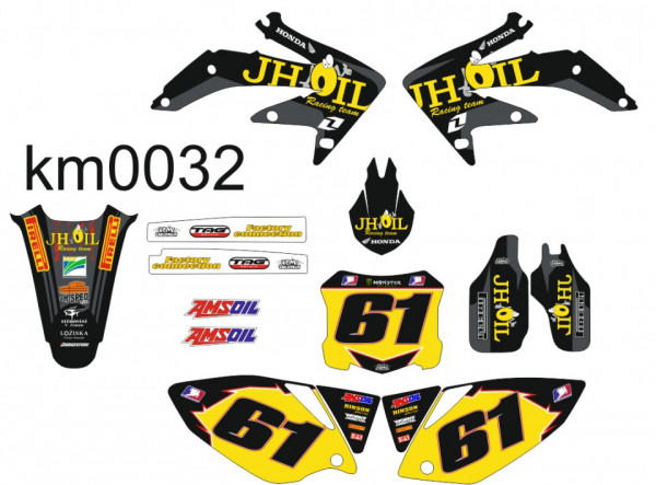 Kit Autocolantes Para Honda CRF 450 -05-08