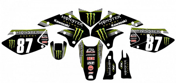 Kit Autocolantes Para kawasaki KLX 450 08-15