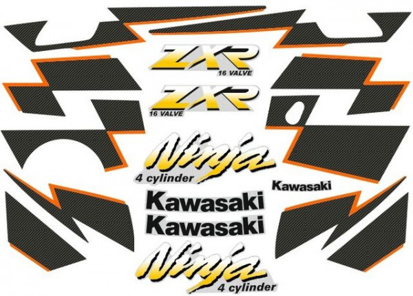Kit Autocolantes Para Kawasaki Ninja ZXR 250
