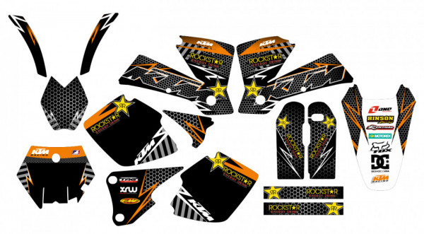 Kit Autocolantes Para KTM SX MX 01-03