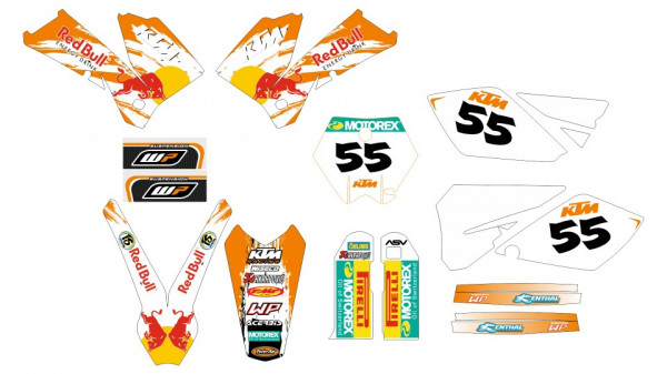 Kit Autocolantes Para ktm sx / mx 04-06