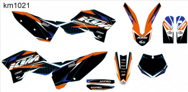 Kit Autocolantes Para KTM SX / MX 07-10