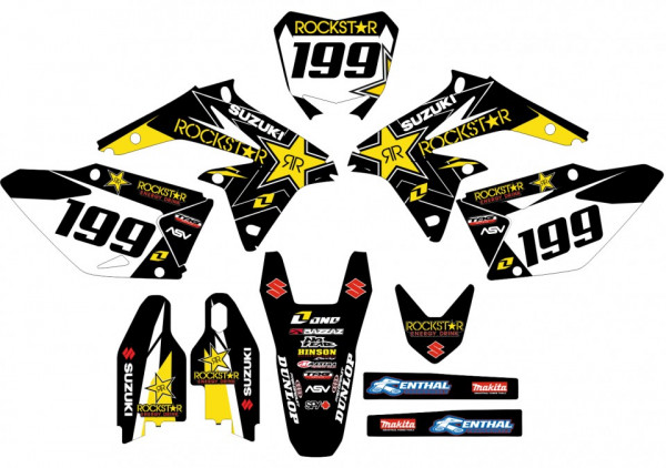Kit Autocolantes Para Suzuki RMZ 450 08-17