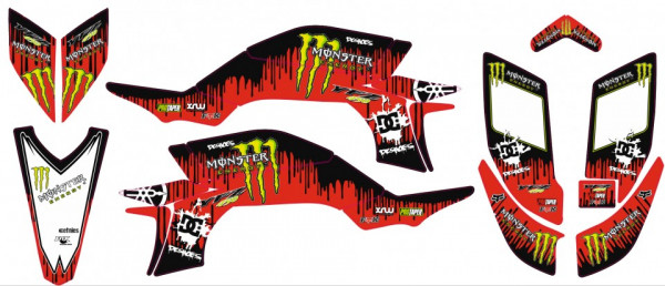 Kit Autocolantes Para Yamaha YFZ 450 03-08