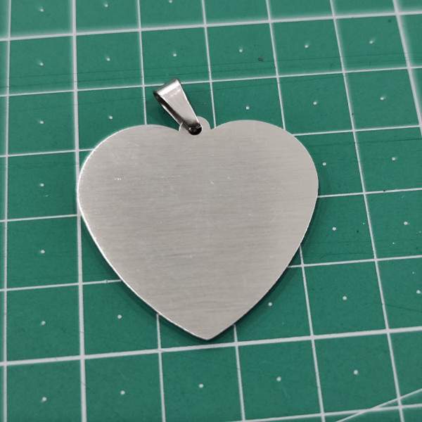 Medalha em metal - Coração 33x32mm