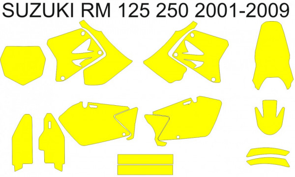 Molde - SUZUKI RM 125 250 2001 2002 2003 2004 2005 2006 2007 2008 2009