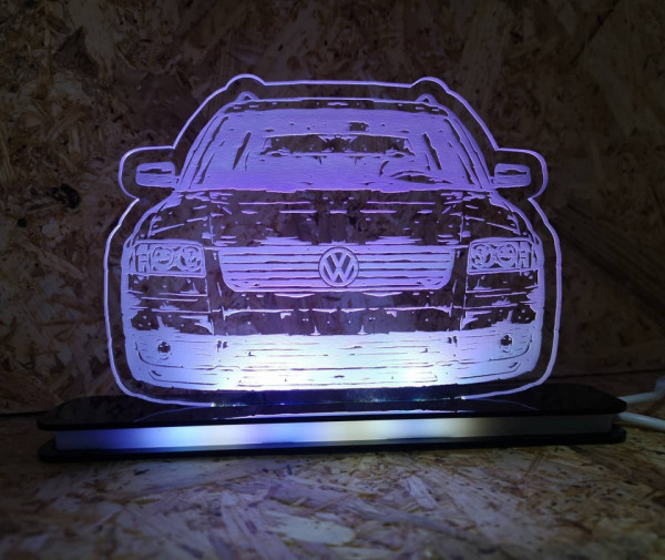 Moldura / Candeeiro com luz de presença - Volkswagen Passat 3BG