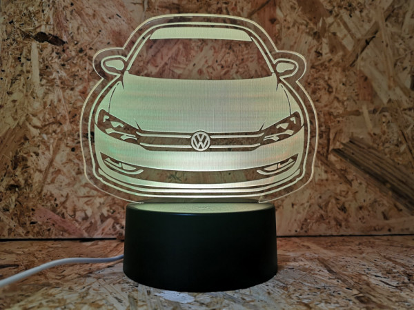 Moldura / Candeeiro com luz de presença - Volkswagen Passat B7
