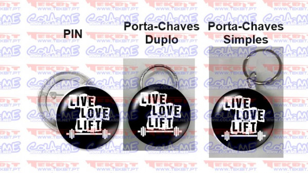 Pin / Porta Chaves - Live Love Lift