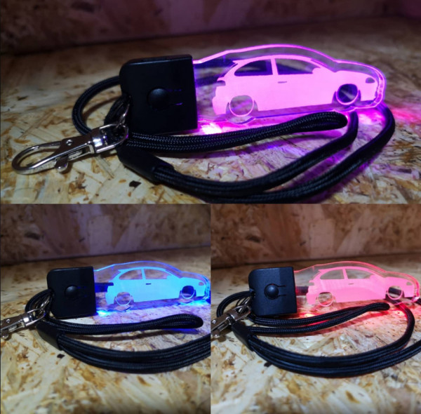 Porta Chaves com luz Multicor com Seat Ibiza 6L