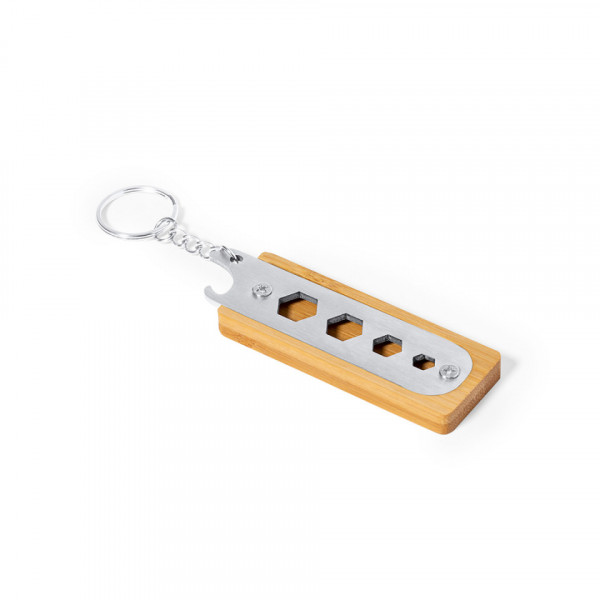 Porta-chaves com Multi Ferramentas - Bambu