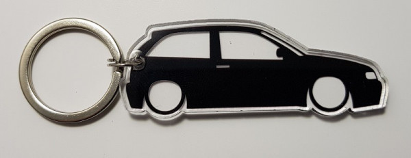 Porta Chaves de Acrílico com silhueta de Seat Ibiza 6K