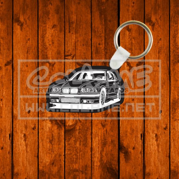 Porta chaves em acrílico preto - BM E36