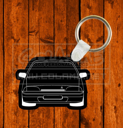 Porta chaves em acrílico preto - Citroen Ax
