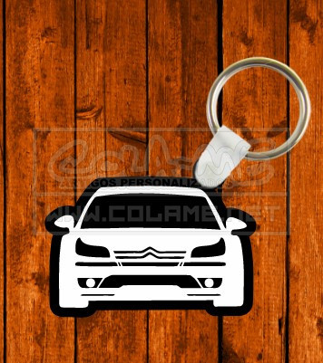 Porta chaves em acrílico preto - Citroen C4