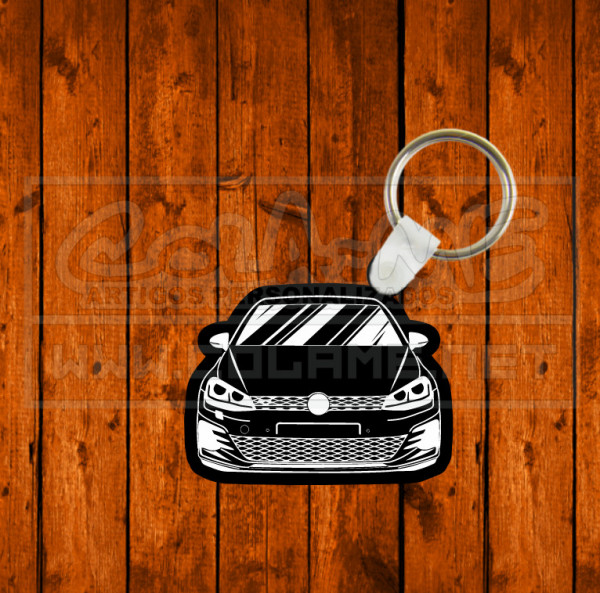 Porta chaves em acrílico preto - VW Golf MK7
