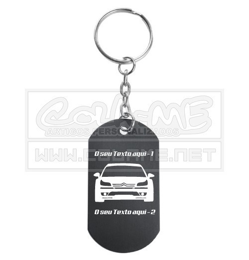 Porta Chaves em alumínio - Citroen C4
