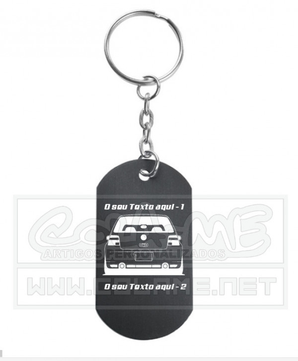 Porta Chaves em alumínio - VW Golf Mk4 - Traseira