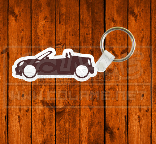 Porta chaves em MDF - Mini Cooper Cabrio