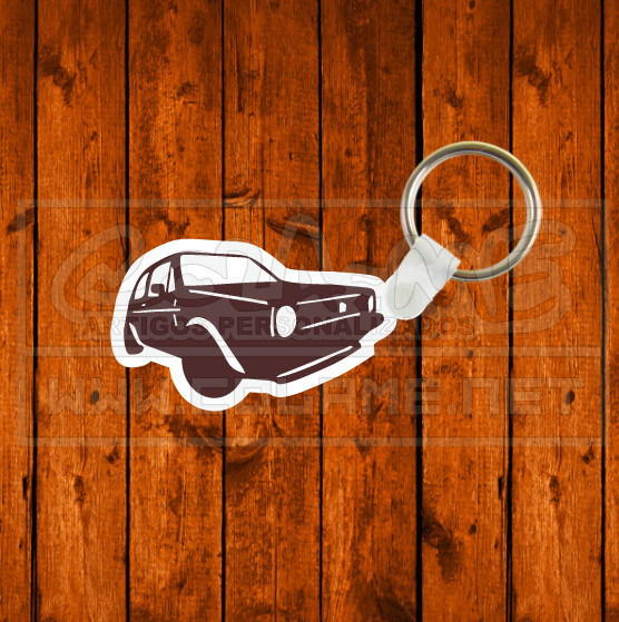 Porta chaves em MDF - VW Golf Mk1 GTI