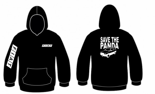 Sweatshirt com capuz com Save the Panda