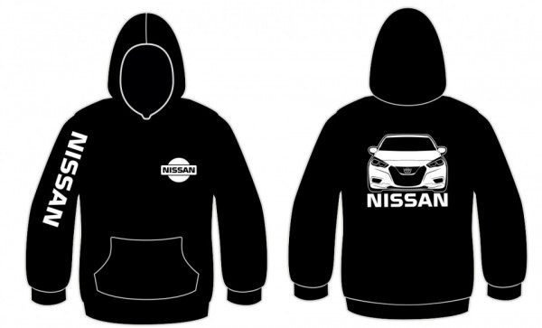 Sweatshirt com capuz para Nissan Micra