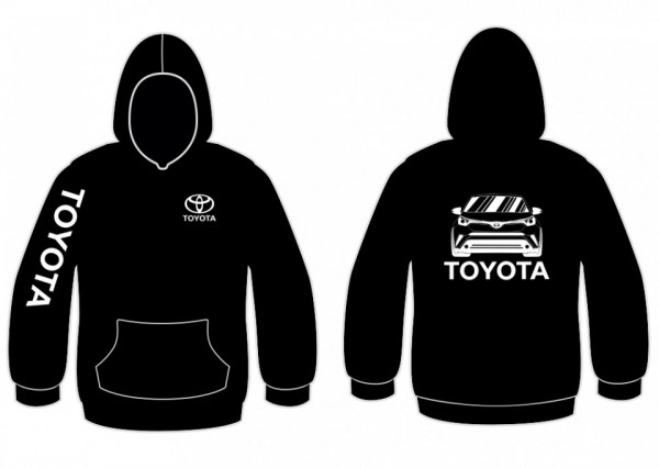Sweatshirt com capuz para Toyota CHR