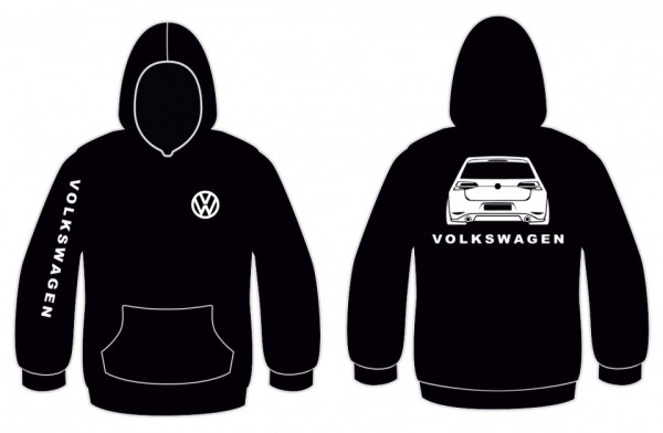 Sweatshirt com capuz para VW Golf 7 GTI