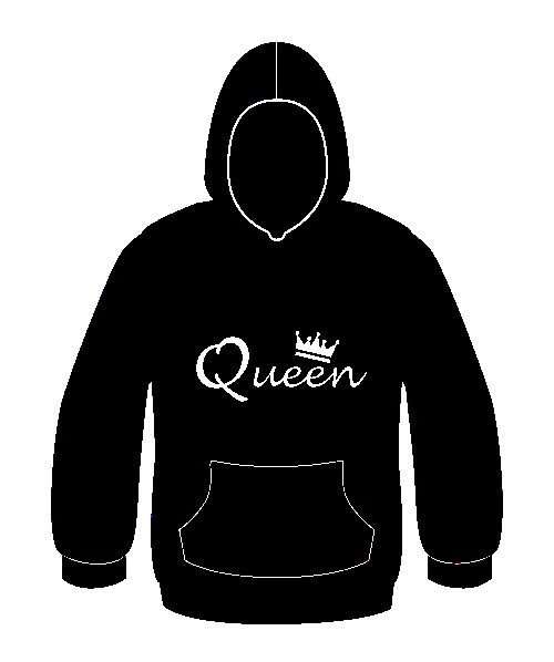 Sweatshirt com capuz - Queen