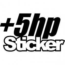 Autocolante - +5hp Sticker