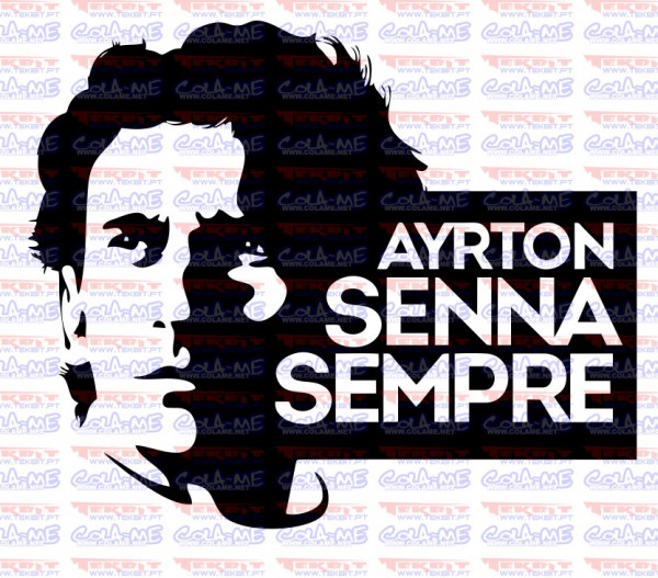 Autocolante - Ayrton Senna Sempre