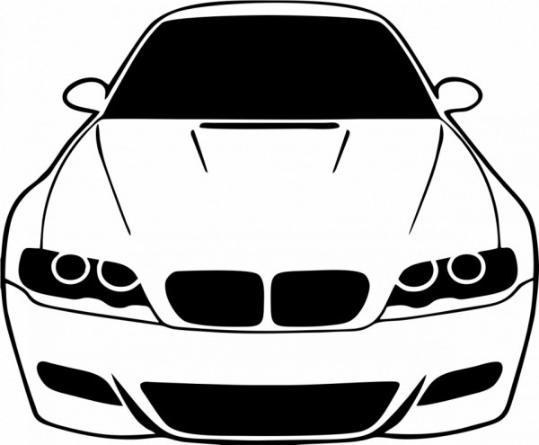 Autocolante - BM E46 Frente