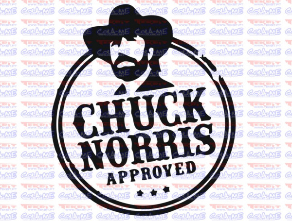 Autocolante - Chuck Norris Approved