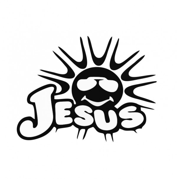 Autocolante com Jesus Sol