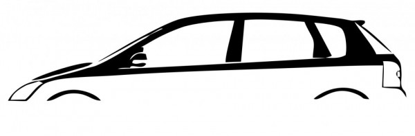 Autocolante com silhueta Honda Civic EP 5 Portas