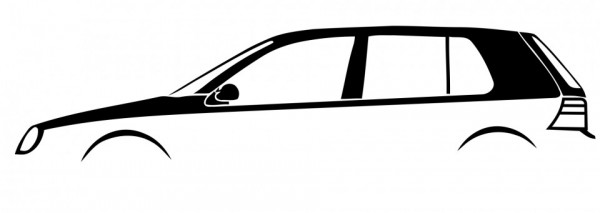 Autocolante com Volkswagen Golf Mk4 5 portas